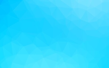 Light BLUE vector polygonal template.