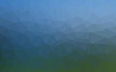 Light Blue, Green vector polygonal template.