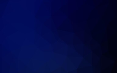 Obraz premium Dark BLUE vector shining triangular background.