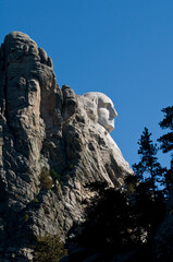George Washington's head on Mount Rushmore