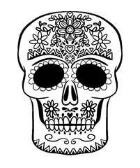 Halloween holiday ilettering in cartoon style. Use it for poster, background, card design. Vector illustration.