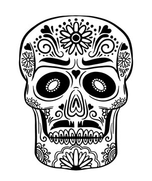 Halloween holiday ilettering in cartoon style. Use it for poster, background, card design. Vector illustration.