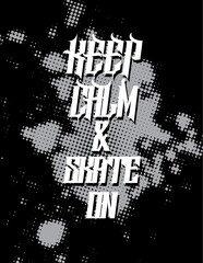 Lettering poster with calligraphy text. Abstract poster design. Vector illustration.