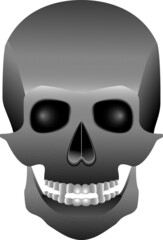 Dark bone skull for halloween