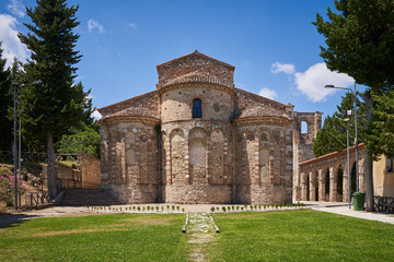 Fototapeta na wymiar Byzantinische Kirche Abbazia di Santa Maria del Patire in Rossano, Kalabrien. Italien.