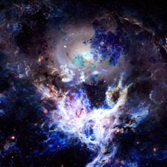 Fototapeta na wymiar Deep space. Elements of this image furnished by NASA
