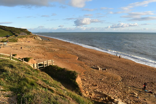 Hazy summer days are a bliss at Hive beach winters day can be equally rewarding For walkers it is main gateway to south west coastal path viewing Chesil sands east and Lyme bay and Golden cap westside