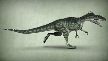 Obraz na płótnie Canvas Ancient extinct dinosaur. 3D illustration