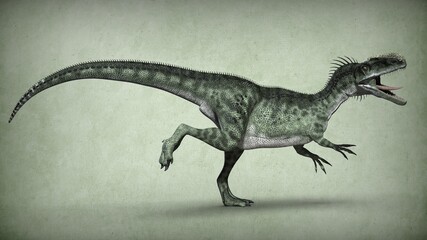Ancient extinct dinosaur. 3D illustration
