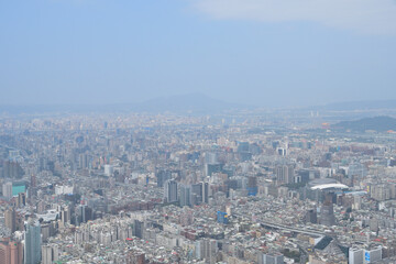 Fototapeta na wymiar 台北101展望台からの風景