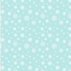 Vector heavy snowfall, snowflakes in various forms and sizes. 