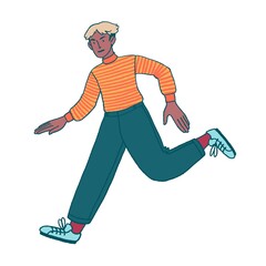 Person running