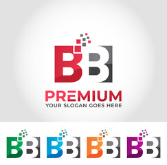 BB Alphabet Logo Design Concept
