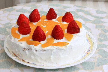 手作りデコレーションケーキ