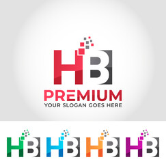 HB Alphabet Logo Design Concept