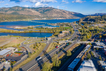 Fototapeta premium Hood River Aerial