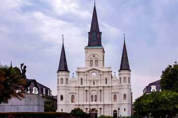 Fototapeta na wymiar St. Louis Cathedral in New Orleans, Louisiana