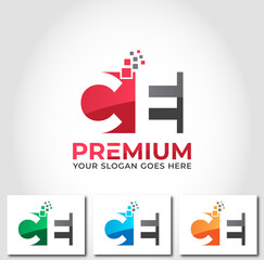 CE Alphabet Logo Design Concept