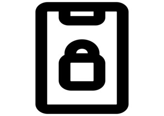 smartphone security Vector icon for apps and website