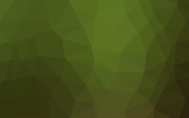 Light Green vector abstract polygonal layout.