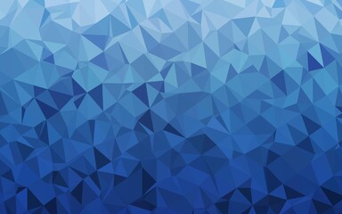 Obraz premium Light BLUE vector shining triangular background.
