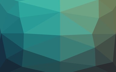Fototapeta premium Light Blue, Green vector low poly layout.