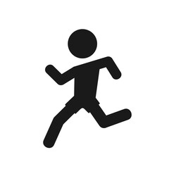 boy running symbol