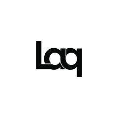 laq letter original monogram logo design