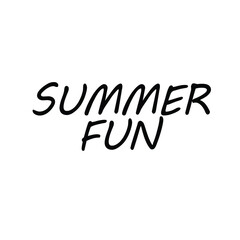 Summer time fun, illustration simple typography, summer holiday EPS Vector