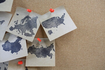 international map between china, usa, europe, and russia