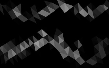 Fototapeta premium Light Silver, Gray vector low poly cover.