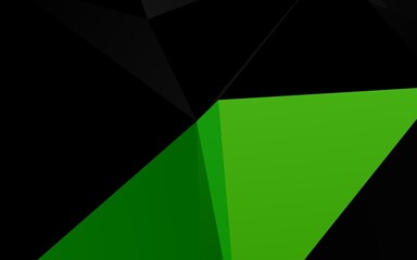 Obraz premium Light Green vector triangle mosaic template.
