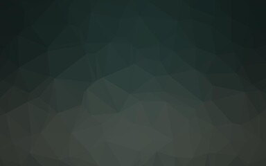 Obraz premium Dark Green vector polygon abstract background.