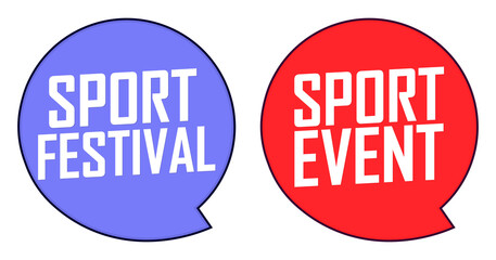 Sport banners design template, vector illustration