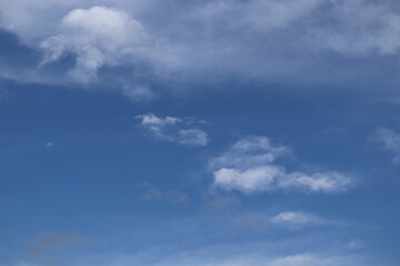 blue sky with white clouds