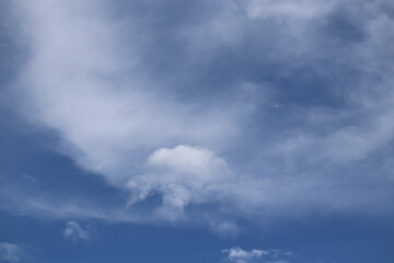 blue sky with white clouds