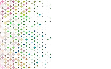 Light Multicolor, Rainbow vector layout with bright stars.