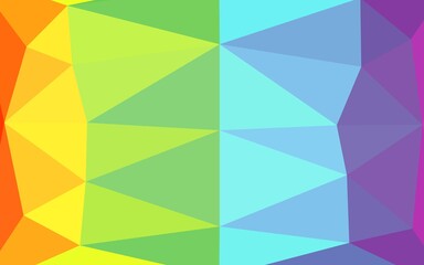 Light Multicolor, Rainbow vector abstract polygonal layout.