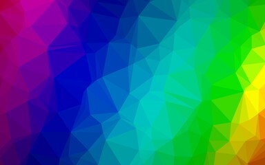 Light Multicolor, Rainbow vector polygonal background.