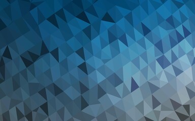 Obraz premium Dark BLUE vector abstract mosaic pattern.