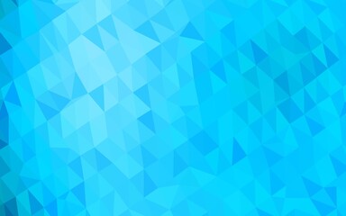 Light BLUE vector polygonal template.
