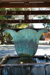 薬師寺の手水鉢