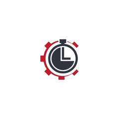Clock logo template