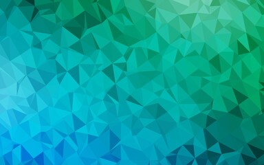 Light Blue, Green vector low poly layout.
