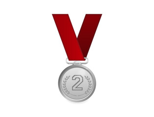 Championship medal in the form of silver for the second winner