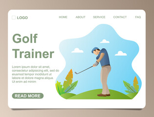 Landing pages related to golf courses