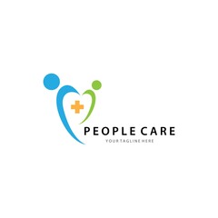 People care  logo template