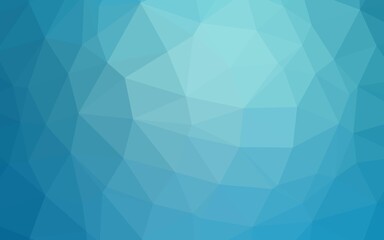 Fototapeta premium Light BLUE vector polygonal template.