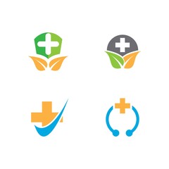Medical cross vector icon