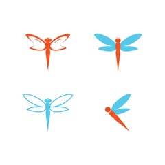 Fototapeta na wymiar Dragonfly logo template
